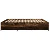 vidaXL Rám postele bez matrace kouřový dub 180x200 cm Náhled obrázku produktu 5