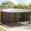 vidaXL Outdoor-Hundezwinger mit Überdachung 300x300x210 cm Produktbild-Vorschau 1