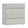 Komoda Příborníky Highboard 90 cm White/Kathult Grey se Náhled obrázku produktu 4