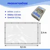 Nepremokavá plachta, 2,44 x 6,09 m, 500 g/m², PVC, Náhľad obrázku produktu 5
