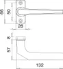 edi Profiltürdrückerlochteil 3314/0000 Alu.F1 ktg.8mm gekr Produktbild-Vorschau 2