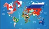Mapa zdrapka świata z flagami narodowymi Podgląd zdjęcia produktu 5