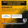 Extralink Support mural pour antenne 300 × 1000 mm, acier Voir les images du produit 6