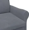 vidaXL Poltrona in velluto grigio scuro Anteprima dell’immagine prodotto 7