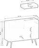 ORO KSZ-107 Kommode mit Schubladen, Push-to-Open, Beige Produktbild-Vorschau 3
