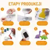 WOOPIE Zestaw Kreatywny z Farbami DIY Zrób Odlewy Gipsowe Podgląd zdjęcia produktu 4