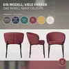 ML-Design stoličky do jedálne sada 2 červených kuchynských Náhľad obrázku produktu 6