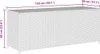 vidaXL Záhradný odpočinkový box čierny 150x50x60 cm Poly Náhľad obrázku produktu 7