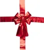 A red metallic bow with ribbon streamers, isolated on a white background. Náhled obrázku produktu