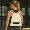 Huuraa Turnbeutel Küstenjunge Schriftzug 12 Liter Natural Produktbild-Vorschau 2