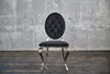 KAWOLA Stuhl LINDA Esszimmerstuhl Barock Velvet schwarz Produktbild-Vorschau 2