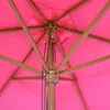 Zonnescherm Florida, diameter 3 meter - polyester/hout - Productafbeelding-voorbeeld 3