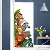 GKA Kinder Türaufkleber Dschungeltiere GK13 Wandsticker Produktbild-Vorschau 1