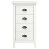 vidaXL Sideboard Hill Range Blanc 46×35×80 cm Pin massif Voir les images du produit 8