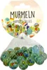 Murmeln Glas im Netz, inkl. 21 Murmeln Produktbild-Vorschau 1