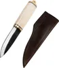 Wikinger Messer mit Knochengriff und Lederscheide Ess- und Produktbild-Vorschau 1