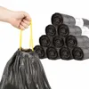 vidaXL Fodere per cestini con coulisse 250 pz. nero 35 L Anteprima dell’immagine prodotto 2