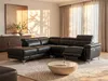Relaxsofa Ecksofa Leder elektrisch - Ecke Links - Anthrazit Produktbild-Vorschau 2