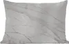 MuchoWow® Outdoor Kissen - Marmor - Weiß - Linie - Muster - Produktbild-Vorschau 1