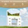 HOMCOM Schminktisch mit LED-Beleuchtung 3 Lichtfarben Produktbild-Vorschau 6