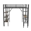A loft bed with shelves and a ladder against a white background. Podgląd zdjęcia produktu