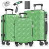 KESSER® Reisekoffer Set 3-teilig ABS Hartschalenkoffer 360° Produktbild-Vorschau 1