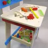 Drevený detský stolík na práce od Chad Valley s náradím, Náhľad obrázku produktu 3