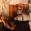 Gürtel Herren 4 cm breit aus Echtleder – Ledergürtel für Produktbild-Vorschau 5