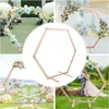 Support de fond en bois - Arche de mariage hexagonale / Voir les images du produit 8
