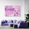 Leinwandbild frau mit langen haaren 60x40 cm Feeby lila Produktbild-Vorschau 2