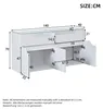 okwish Weiß Sideboard mit zwei Schubladen, Viel Stauraum, Produktbild-Vorschau 6