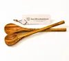 2er Set Kochlöffel aus Olivenholz mit rundem Stiel 30 cm Produktbild-Vorschau 1