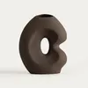 HOMLA Wazon BELLARO brązowy z otworem ceramiczny 18,5x10x23 Podgląd zdjęcia produktu 1
