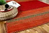 Natur Teppich Kelim Navarro Rot Orange, Größe:120x180 cm Produktbild-Vorschau 2