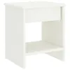 vidaXL Nočný stolík biely 35x30x40 cm z masívneho Náhľad obrázku produktu 3