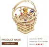 A 3D wooden puzzle model of a solar system or orrery. Voir les images du produit