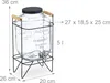 Relaxdays Getränkespender mit Ständer, Limobehälter 5L, Produktbild-Vorschau 4