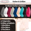 Fleece Kuscheldecke 220x240 cm Flauschiges Polyester Beige Produktbild-Vorschau 7