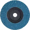 A single blue sanding disc with a black center is shown against a white background. Produktbild-Vorschau