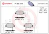 Brembo Bremsbelagsatz, Scheibenbremse Hinterachse P 83 114 Produktbild-Vorschau 4