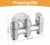 3 Wege Wasserfüll Eckventil, Wasserwechsler Steuerventil Produktbild-Vorschau 2