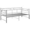 Divano letto allungabile in metallo grigio 90x200 cm Anteprima dell’immagine prodotto 3