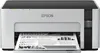 A white and black Epson EcoTank M1120 printer is shown from the front, printing a document. Náhľad obrázku produktu