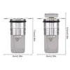 2x Edelstahl Waschbeckenstöpsel Pop Up Bodenablauf Filter Produktbild-Vorschau 10