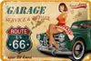 Blechschild Pinup 18x12cm Retro Garage open 24 hours Produktbild-Vorschau 1