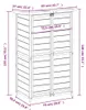 vidaXL Kůlna na nářadí hnědá 83x57x140 cm Masivní Náhled obrázku produktu 7