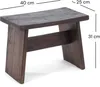 SITZBÄNKCHEN "SCHEMEL 40" | Mahagoni, 31x40x25cm | Produktbild-Vorschau 2