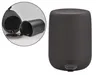 A black pedal bin is shown on a white background, with a close-up inset showing the interior of the bin. Produktbild-Vorschau