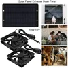 Súprava ventilátora so solárnym panelom, 10 W, dvojitý Náhľad obrázku produktu 4