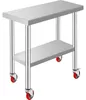 VEVOR Edelstahl Arbeitstisch 30 x 18 x 34 Zoll, 700 LBS Produktbild-Vorschau 1